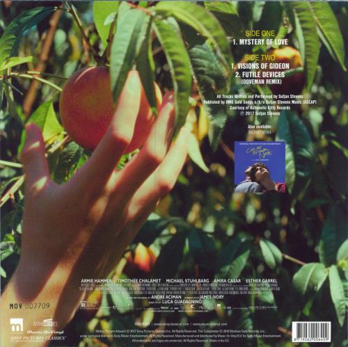 Sufjan Stevens Mystery Of Love - Clear Vinyl + Numbered UK 10